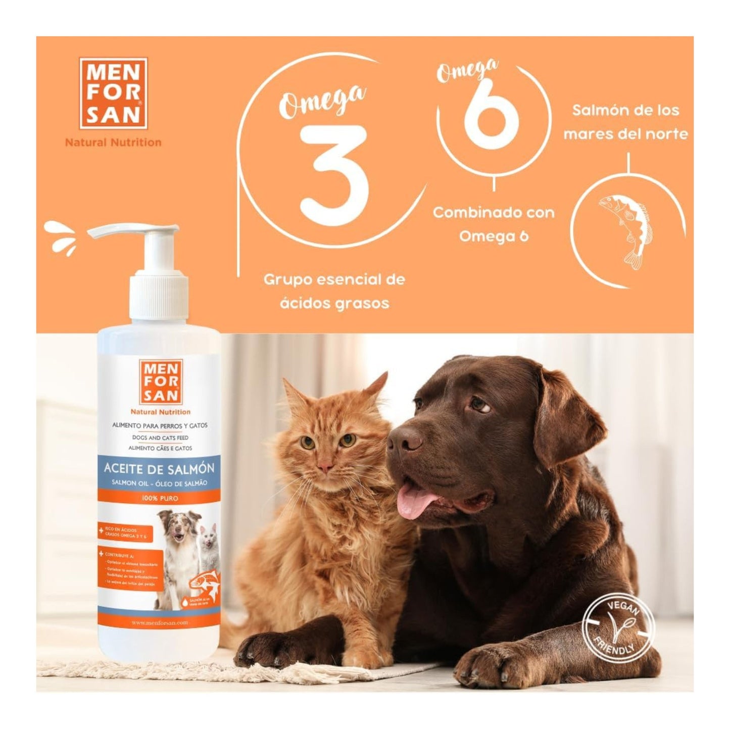 Aceite de Salmon 500ml. Menforsan