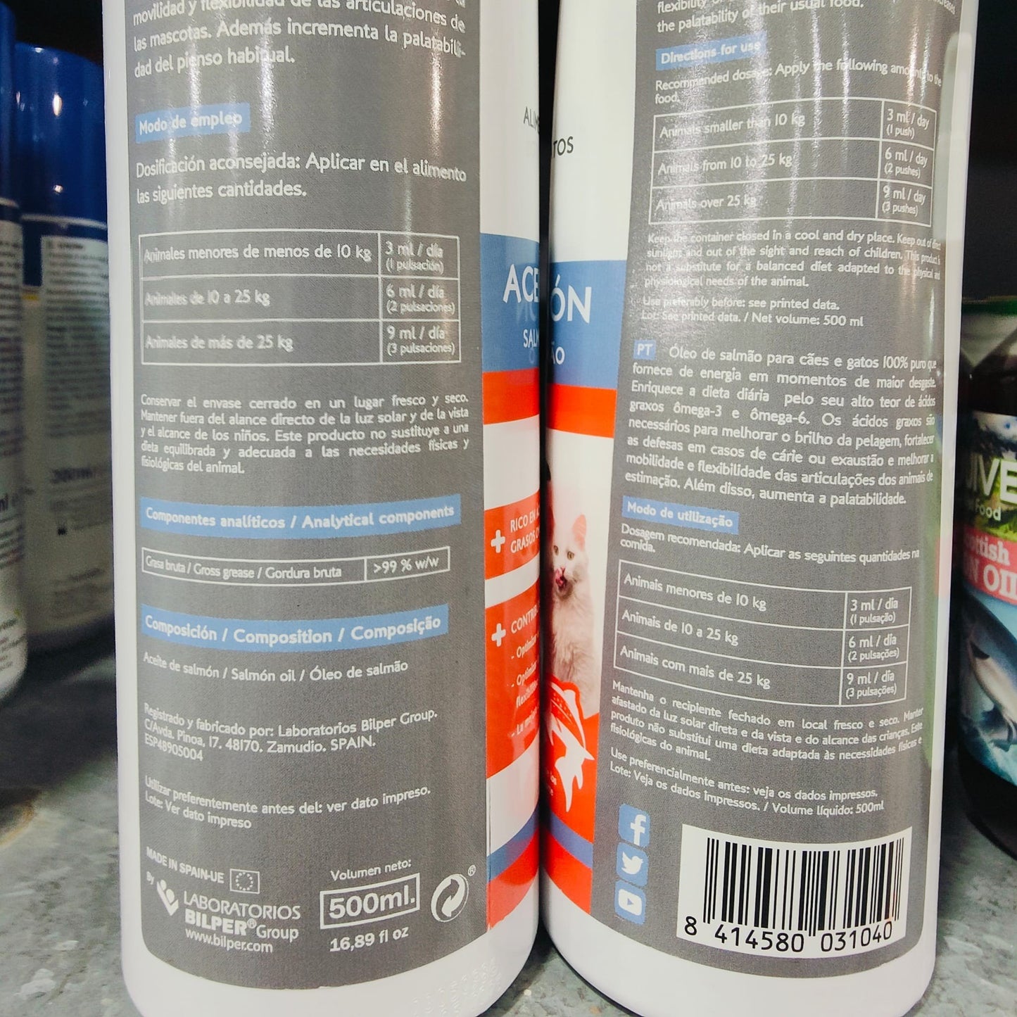 Aceite de Salmon 500ml. Menforsan