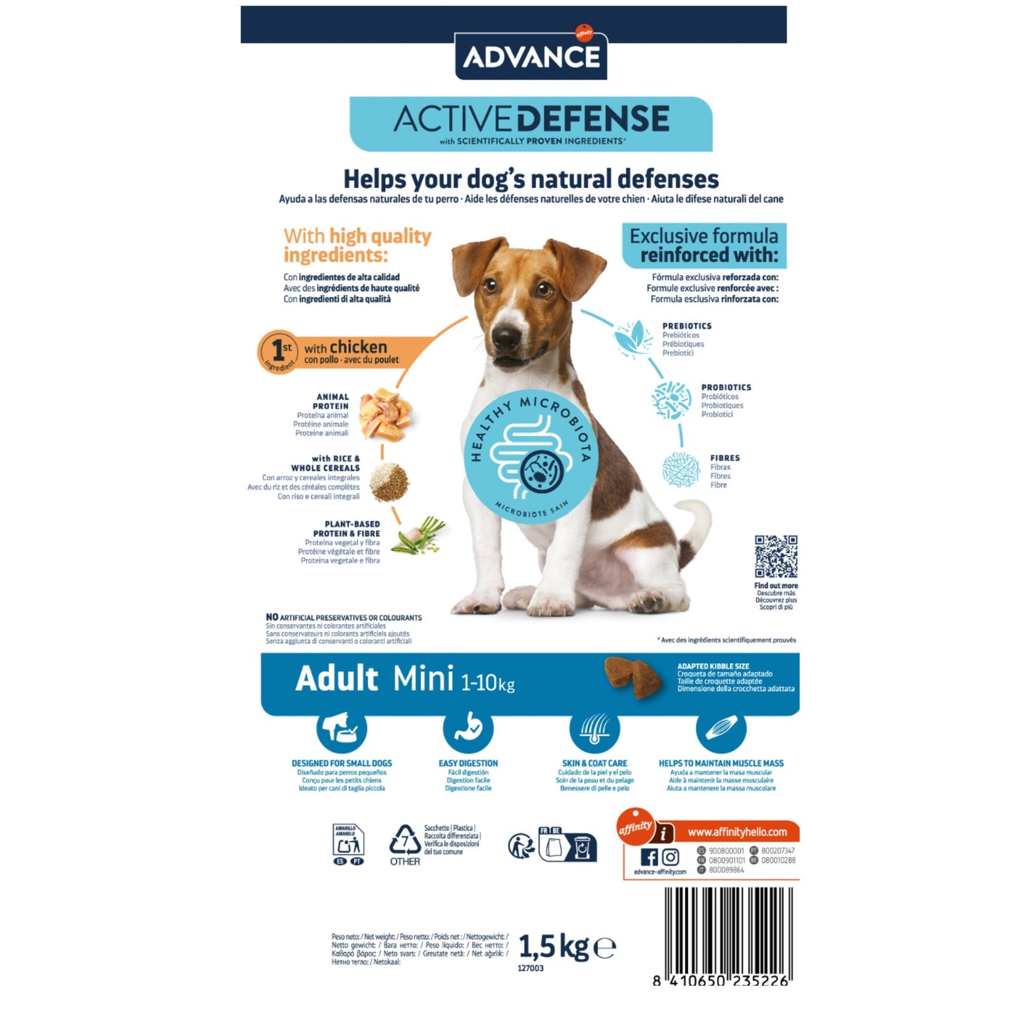 Advance Mini Adult Pollo y Arroz para Perros