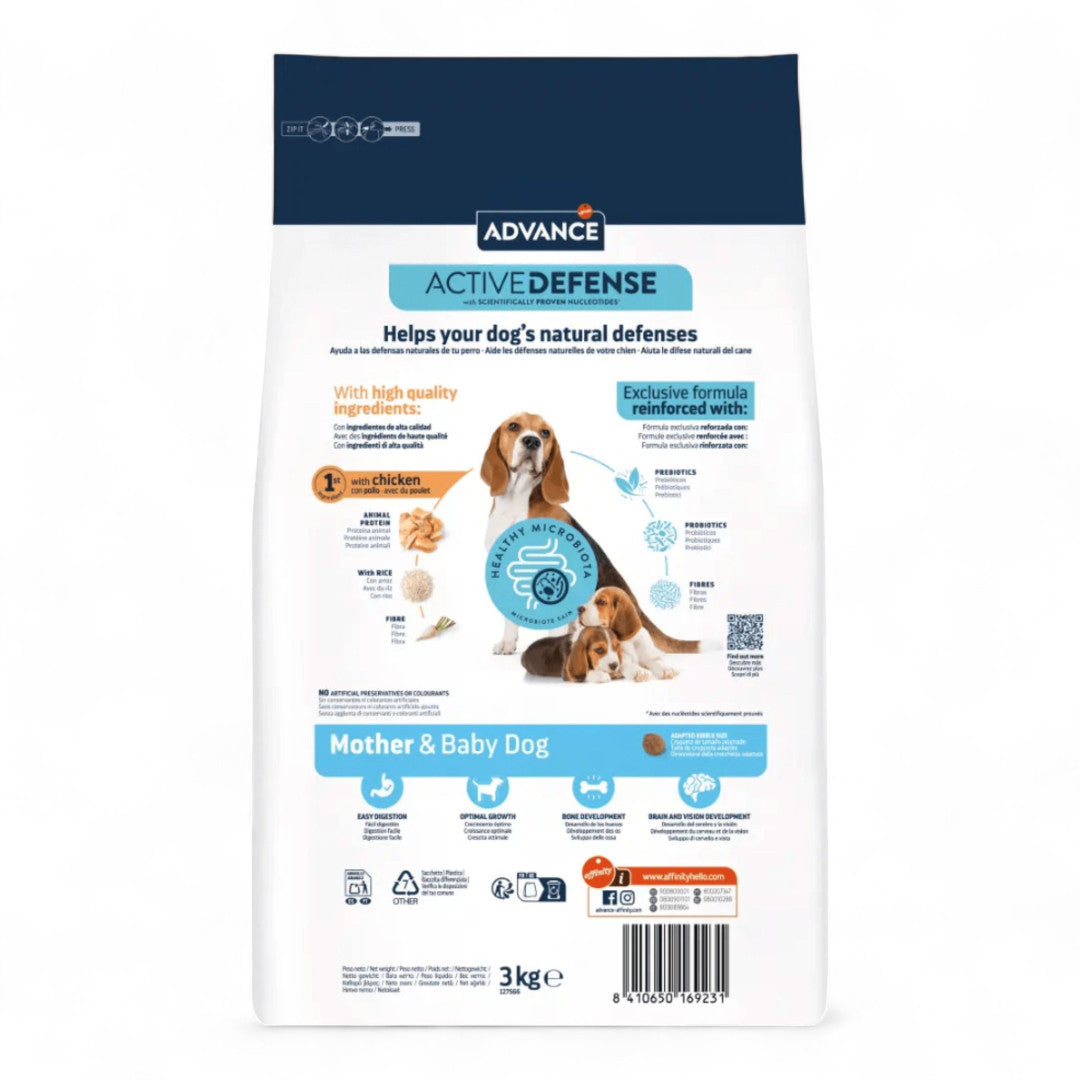 Advance Mother Dog & Initial 3 kg Alimento para Cachorros y Hembras Gestantes o Lactantes