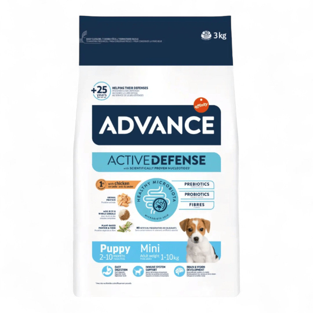 Advance Puppy Protect Mini 0.7 kg, 3 kg, 7 kg, para Cachorros de Raza Pequeña y Hembras Gestantes/Lactantes