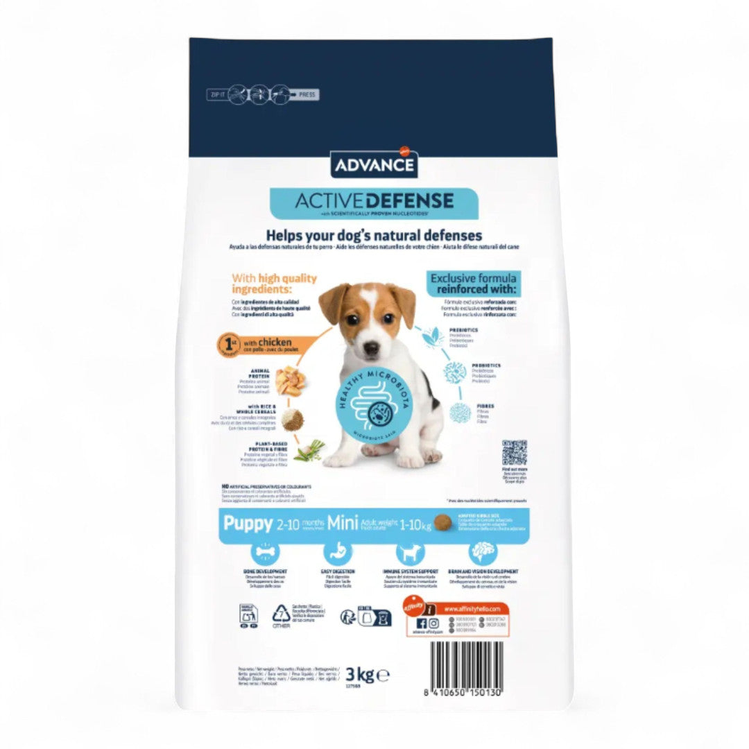 Advance Puppy Protect Mini 0.7 kg, 3 kg, 7 kg, para Cachorros de Raza Pequeña y Hembras Gestantes/Lactantes