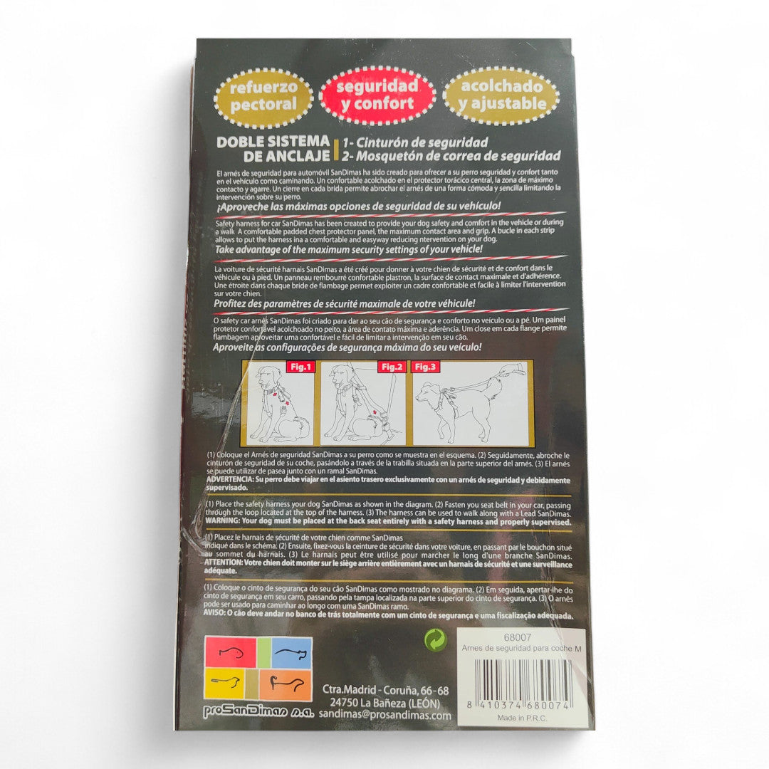 San Dimas Arnés de Seguridad para Coche T/S, T/M, T/L, T/XL (30-110 cm)
