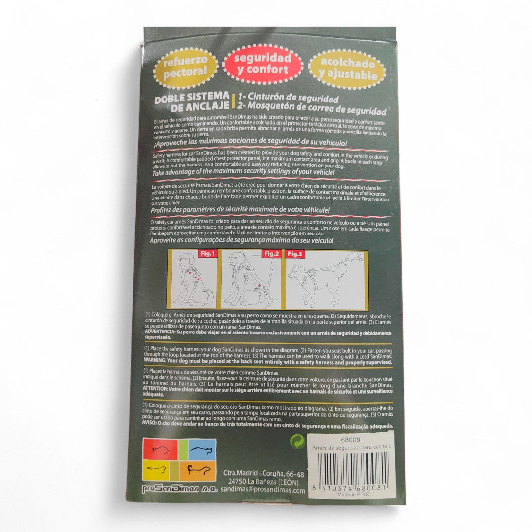 San Dimas Arnés de Seguridad para Coche T/S, T/M, T/L, T/XL (30-110 cm)