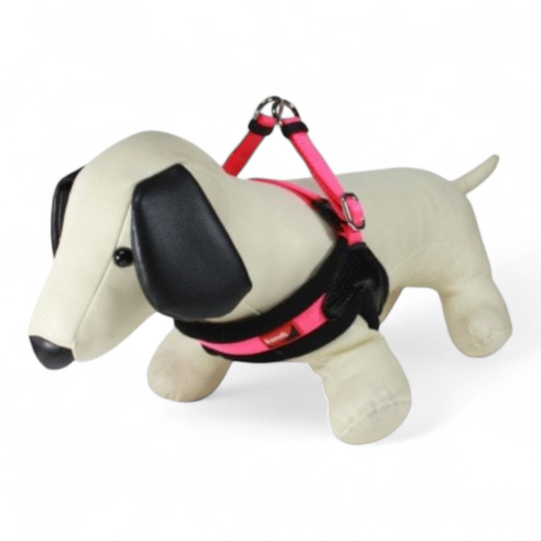 Arnés Kumfi Dog Vest Nylon (Pequeño y Extra Pequeño, Azul, Fucsia, Verde)