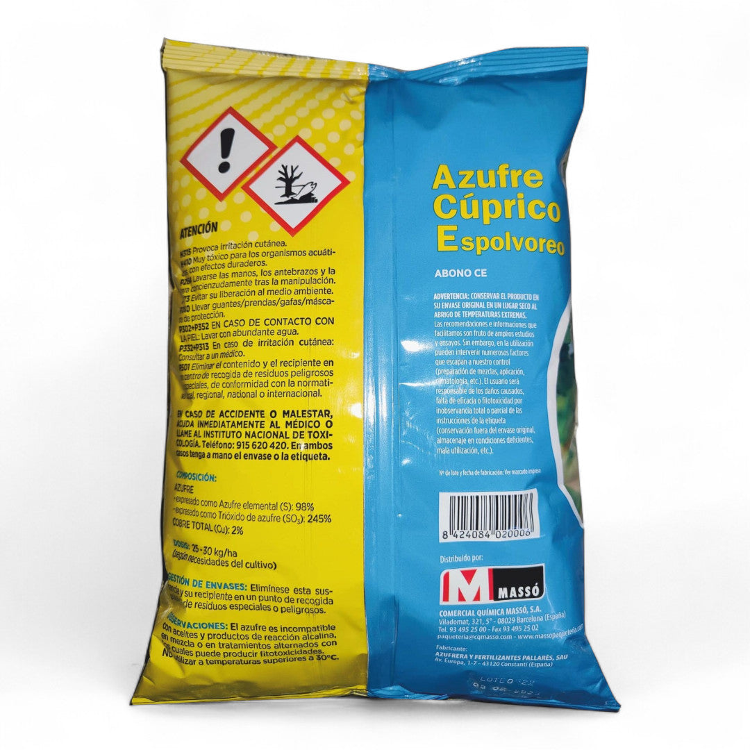 Azufre Cuprico Espolvoreo 1 Kg.
