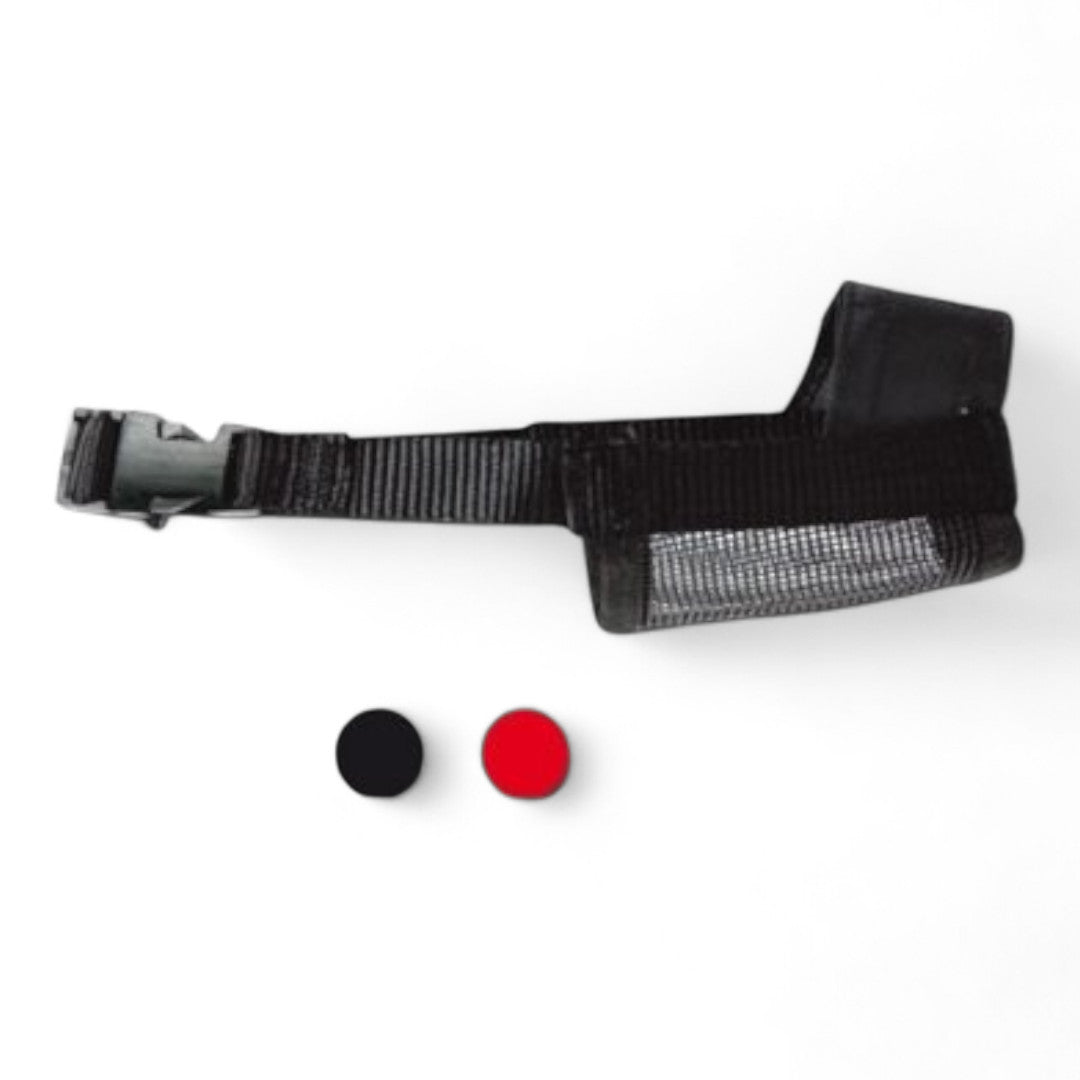 Nayeco Bozal Nylon Ajustable Acolchado Transpirable para Perros (Tallas S, M, L, XL, XXL, Negro)