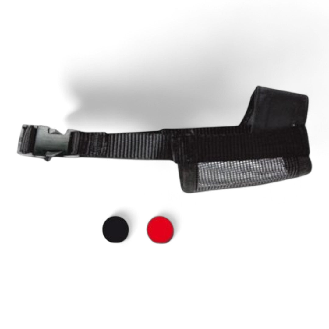 Nayeco Bozal Nylon Ajustable Acolchado Transpirable para Perros (Tallas S, M, L, XL, XXL, Negro)