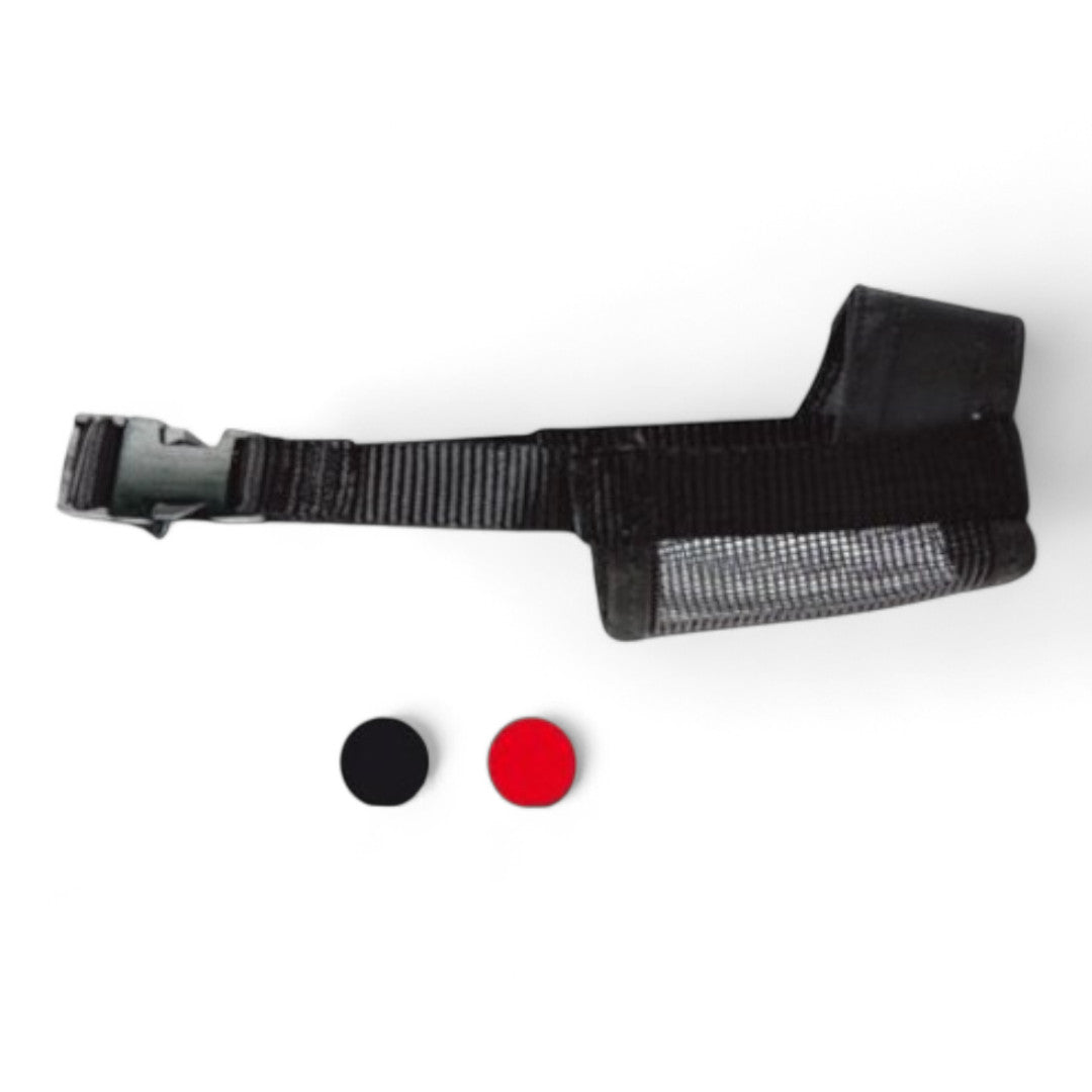 Nayeco Bozal Nylon Ajustable Acolchado Transpirable para Perros (Tallas S, M, L, XL, XXL, Negro)