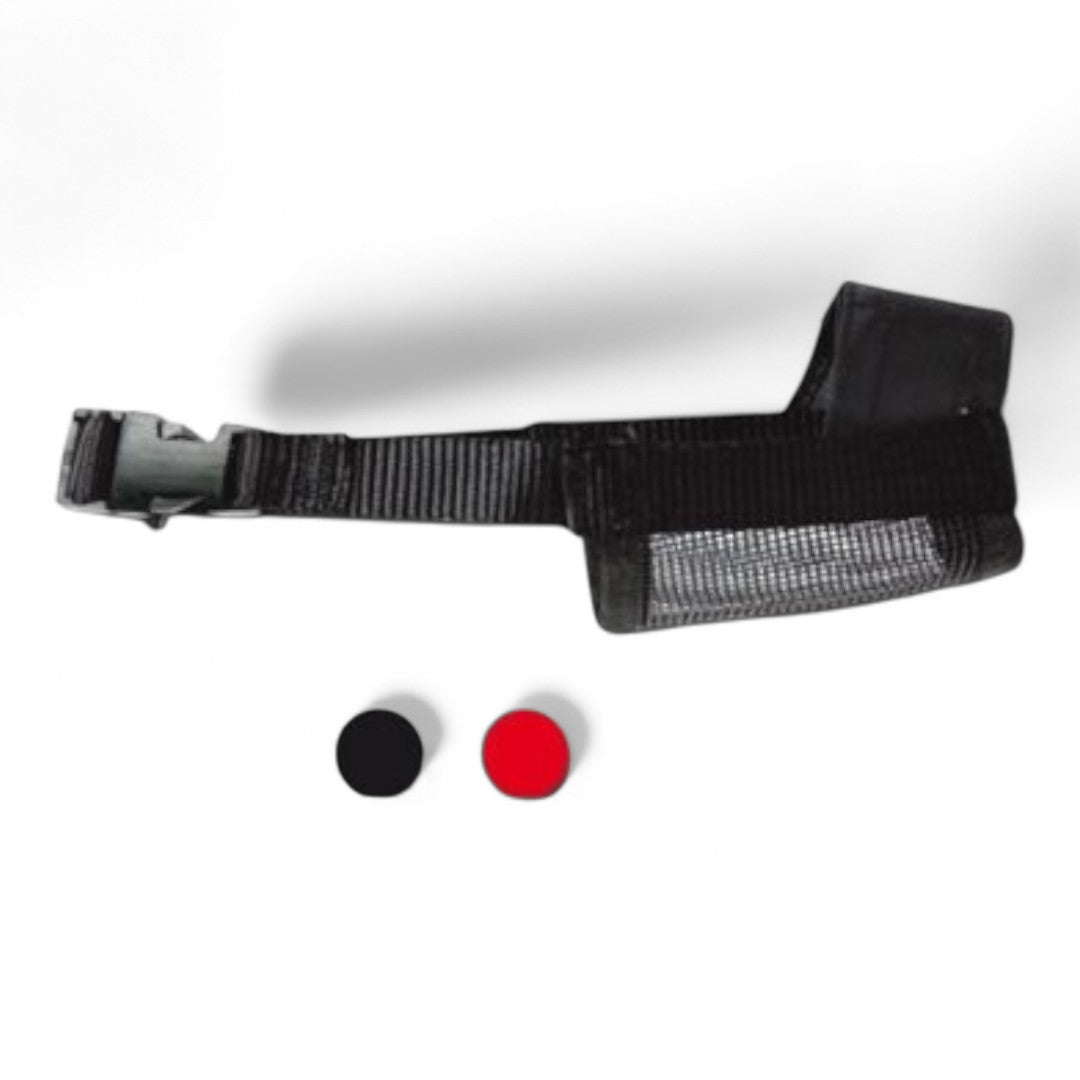 Nayeco Bozal Nylon Ajustable Acolchado Transpirable para Perros (Tallas S, M, L, XL, XXL, Negro)