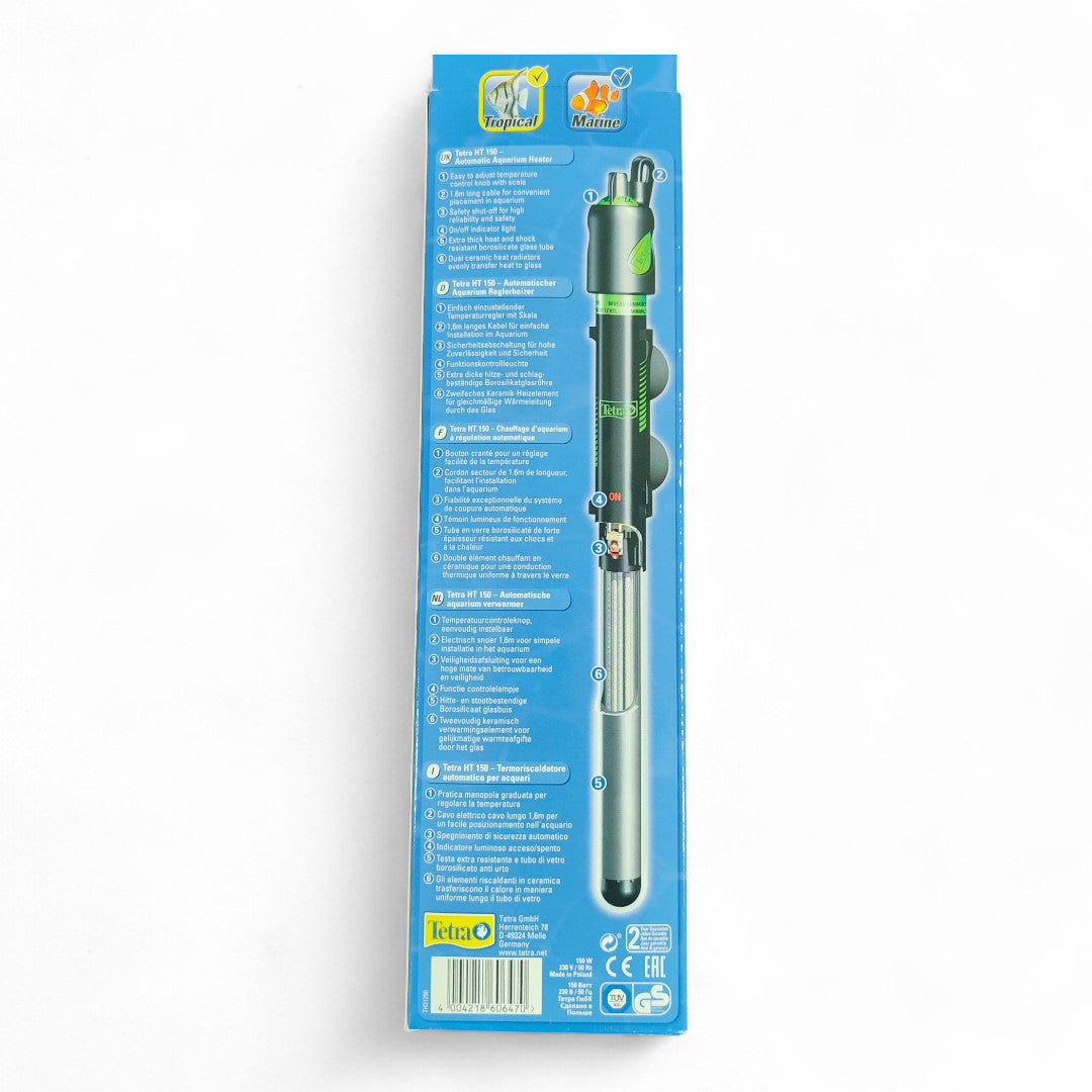 Tetra HT Termocalentador Automático para Acuarios (25 W, 50 W, 75 W, 100 W, 150 W, 200 W, 300 W)