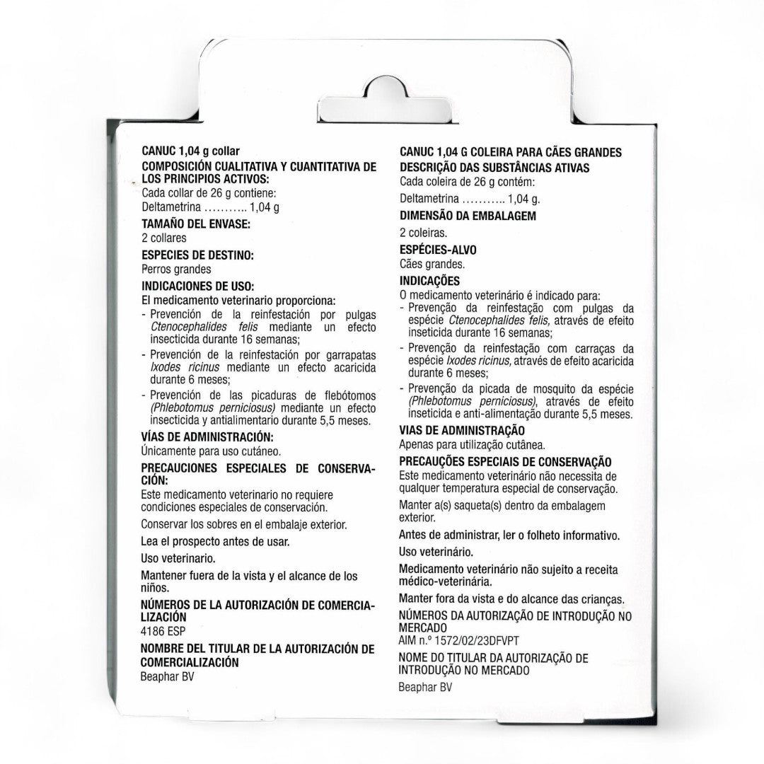 CANUC Collar Deltametrina 2 uds. (48 cm y 65 cm)