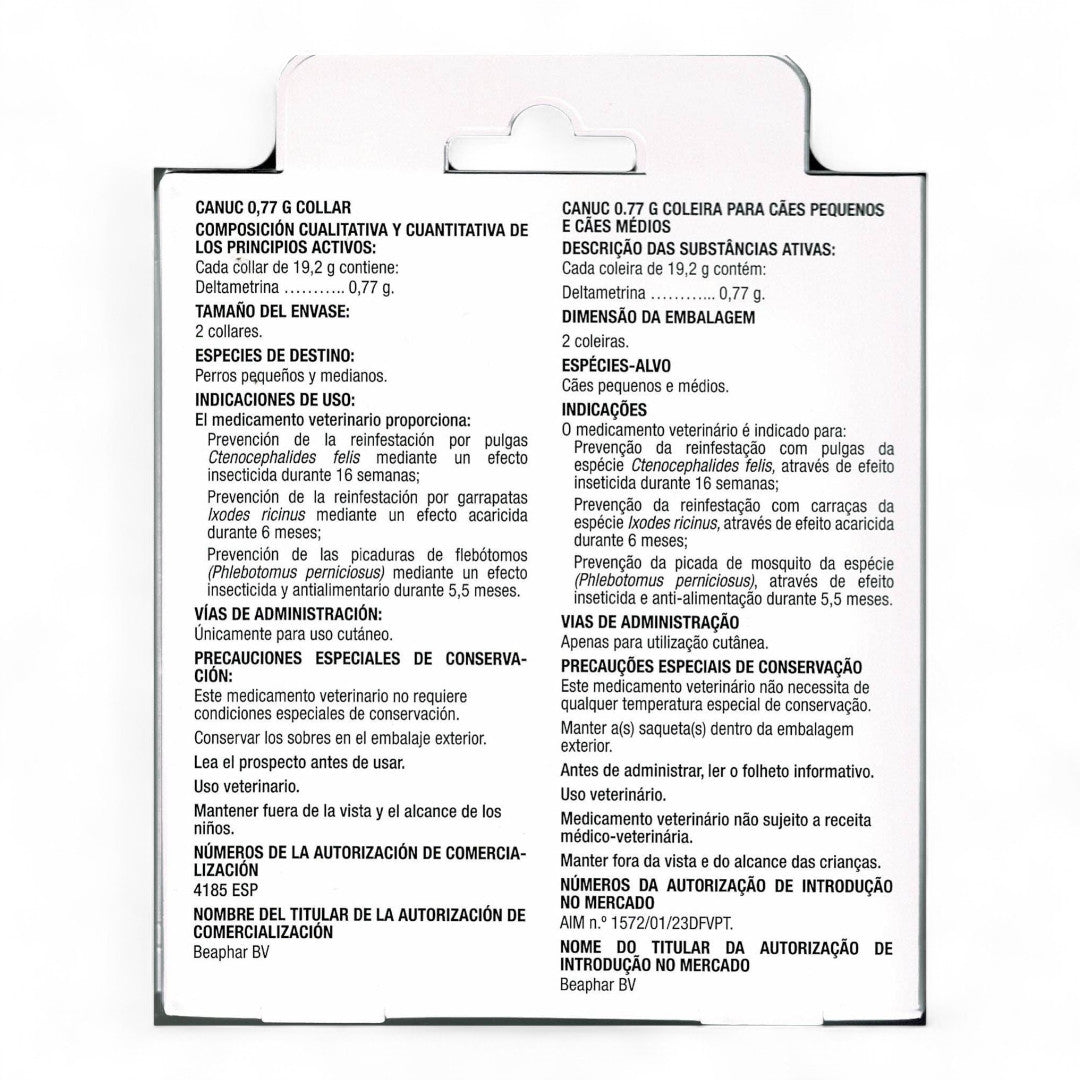 CANUC Collar Deltametrina 2 uds. (48 cm y 65 cm)