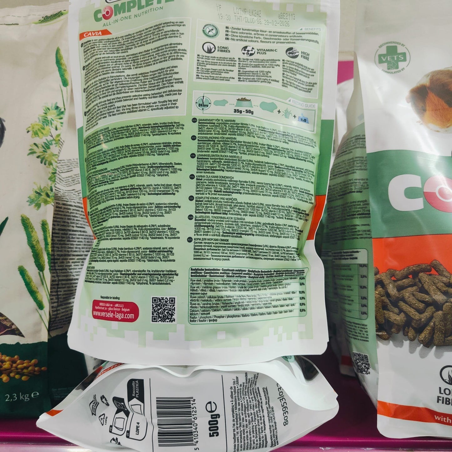 Versele-Laga Cavia Complete 500 g, 1.75 kg Alimento para Cobayas