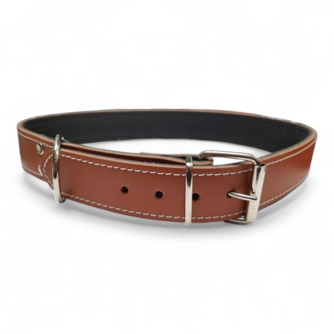 Collar Cuero Cosido VMD 85 cm para Perros de Razas Grandes