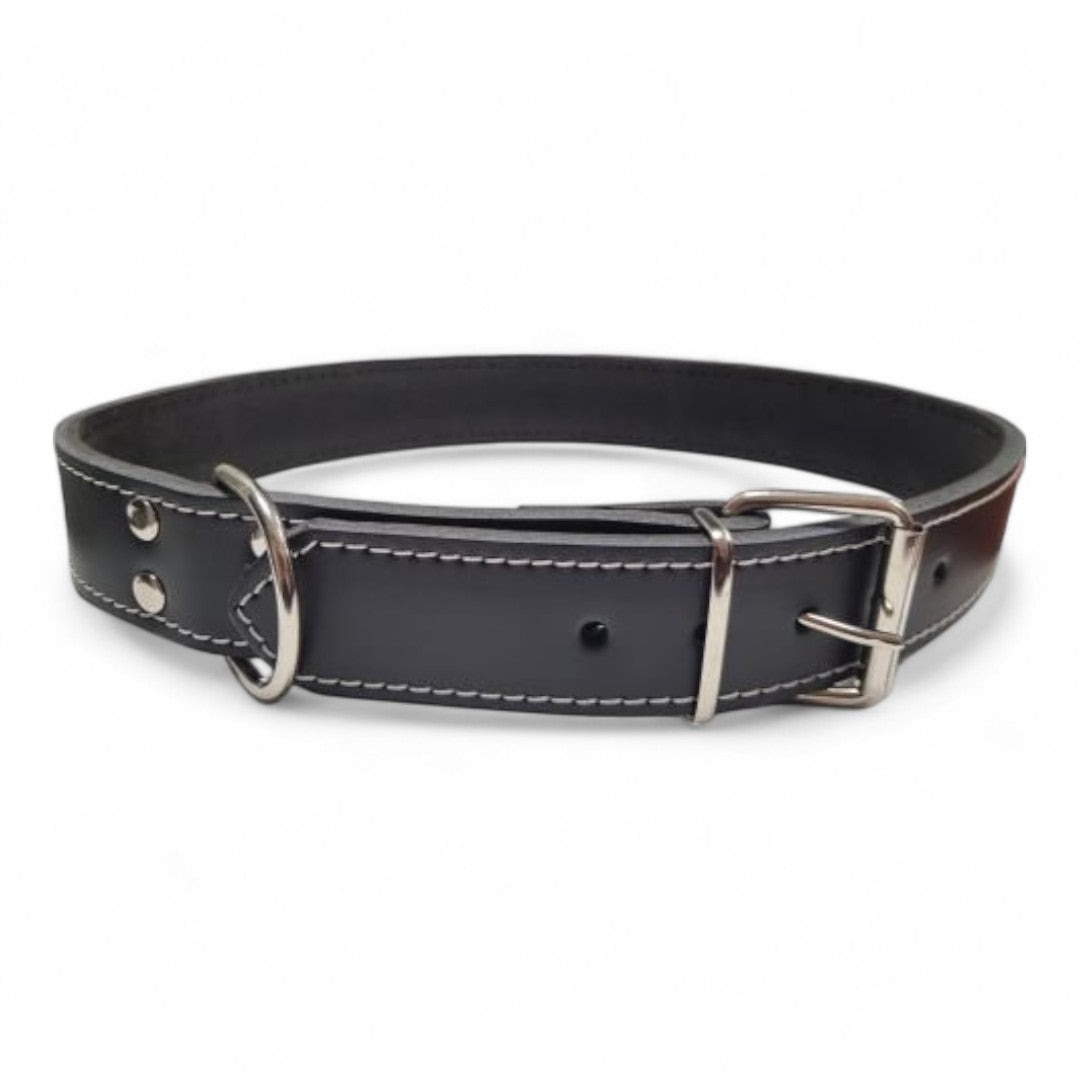 Collar Cuero Cosido VMD 85 cm para Perros de Razas Grandes