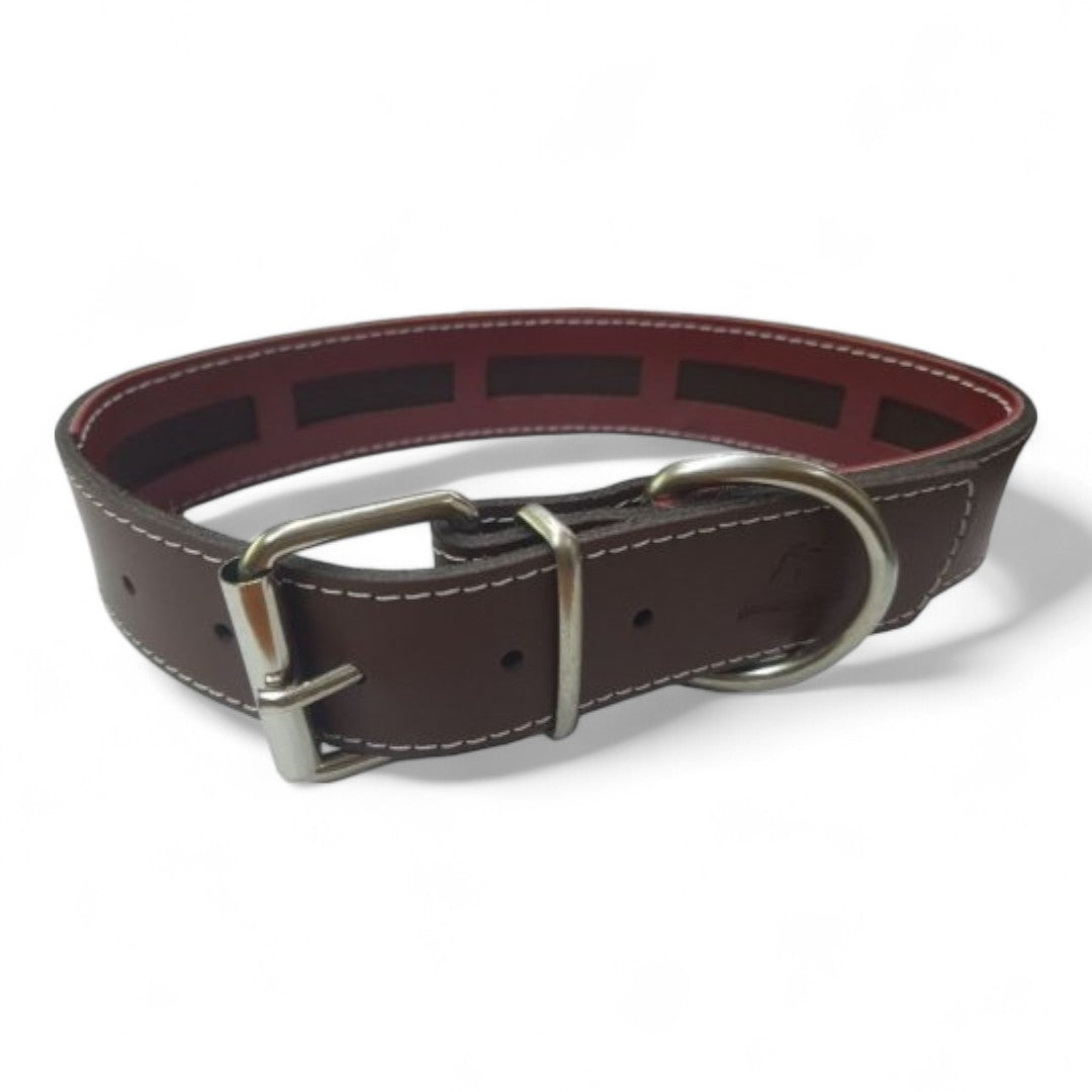 Collar Cuero Protec Mabel para Perros