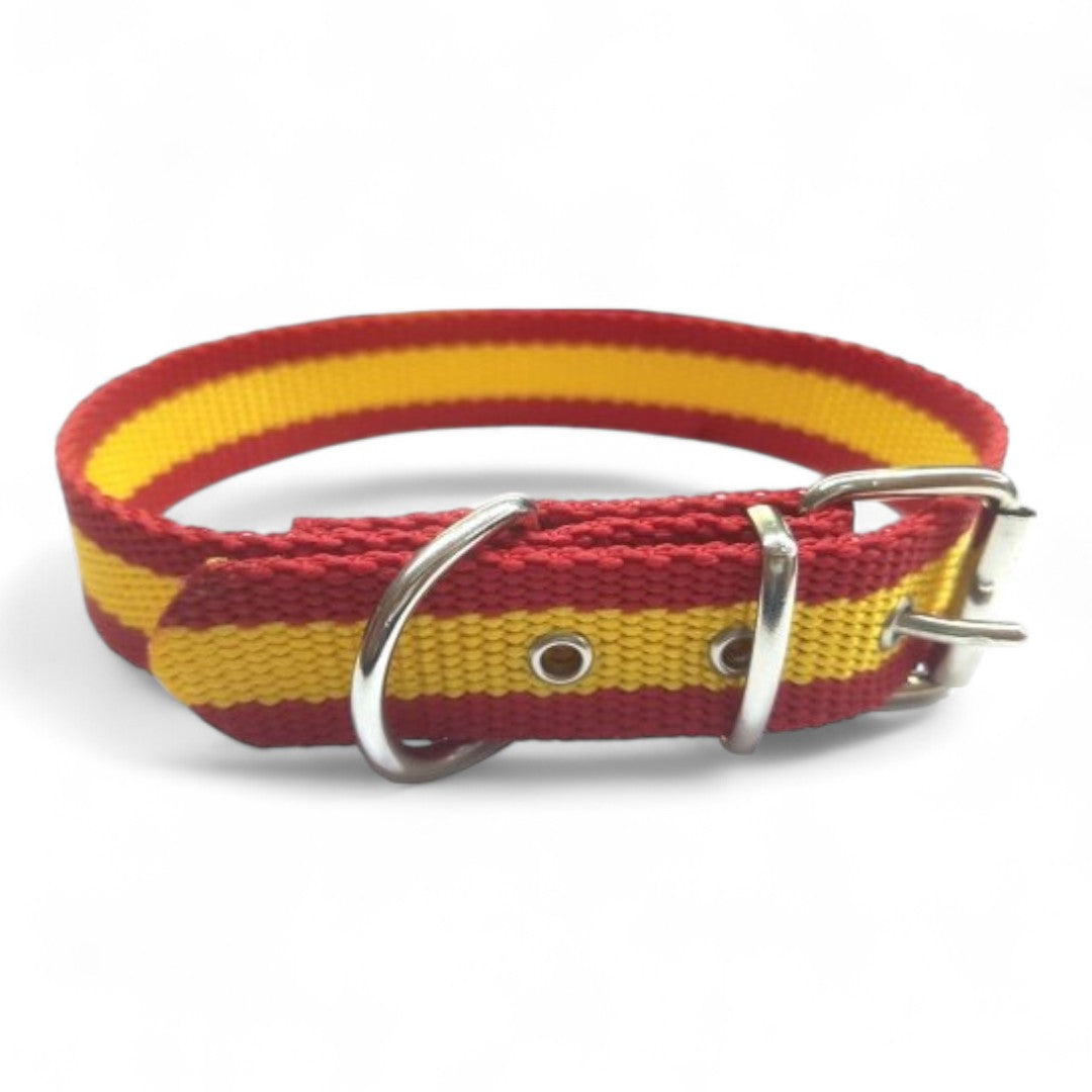 Collar Nylon Bandera Española VMD para Perros