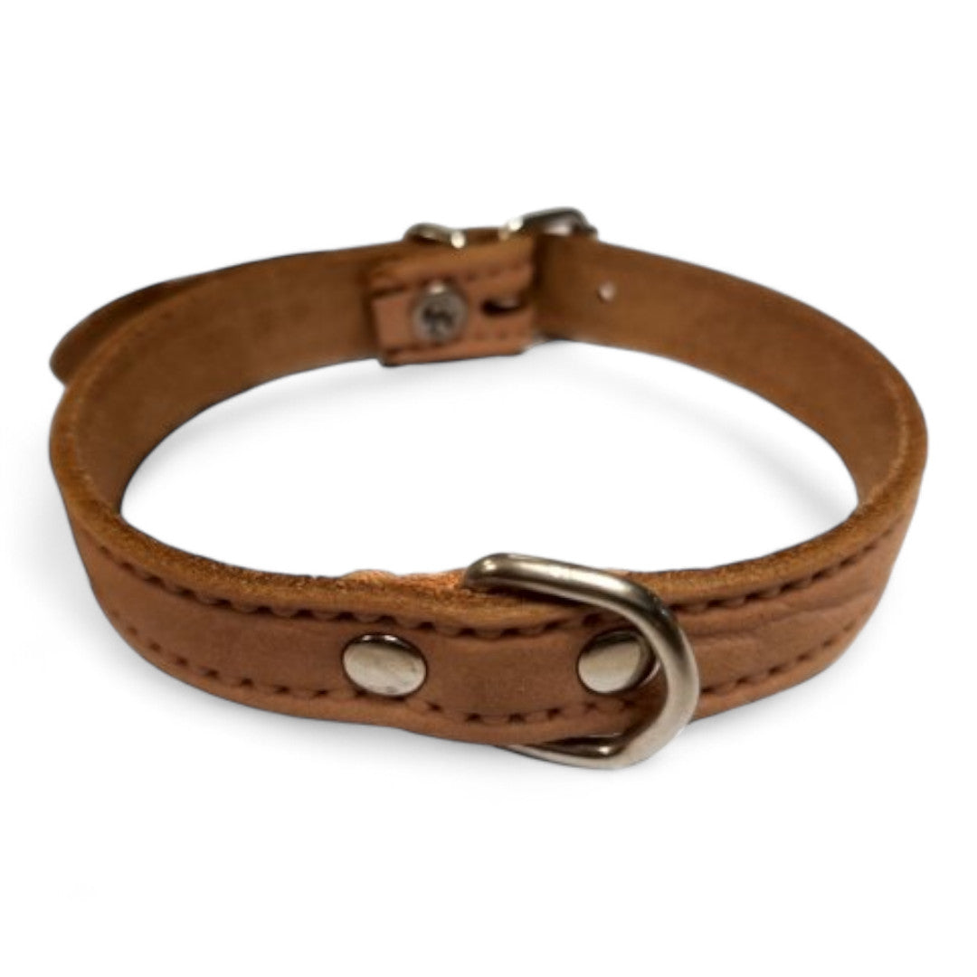 Collar Piel Labrada para Perros Pequeños