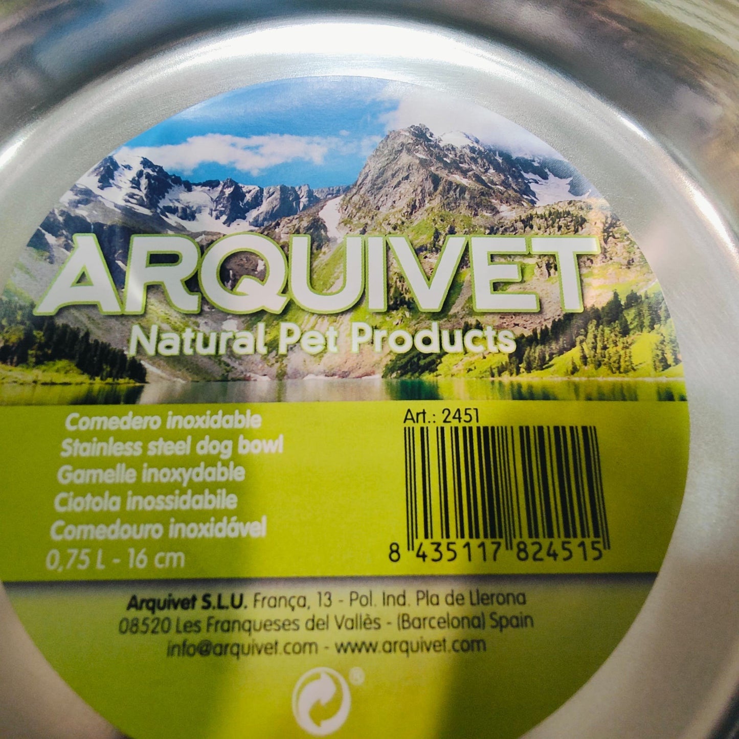 Comederos y Bebederos de Acero Inoxidable Antideslizantes Arquivet
