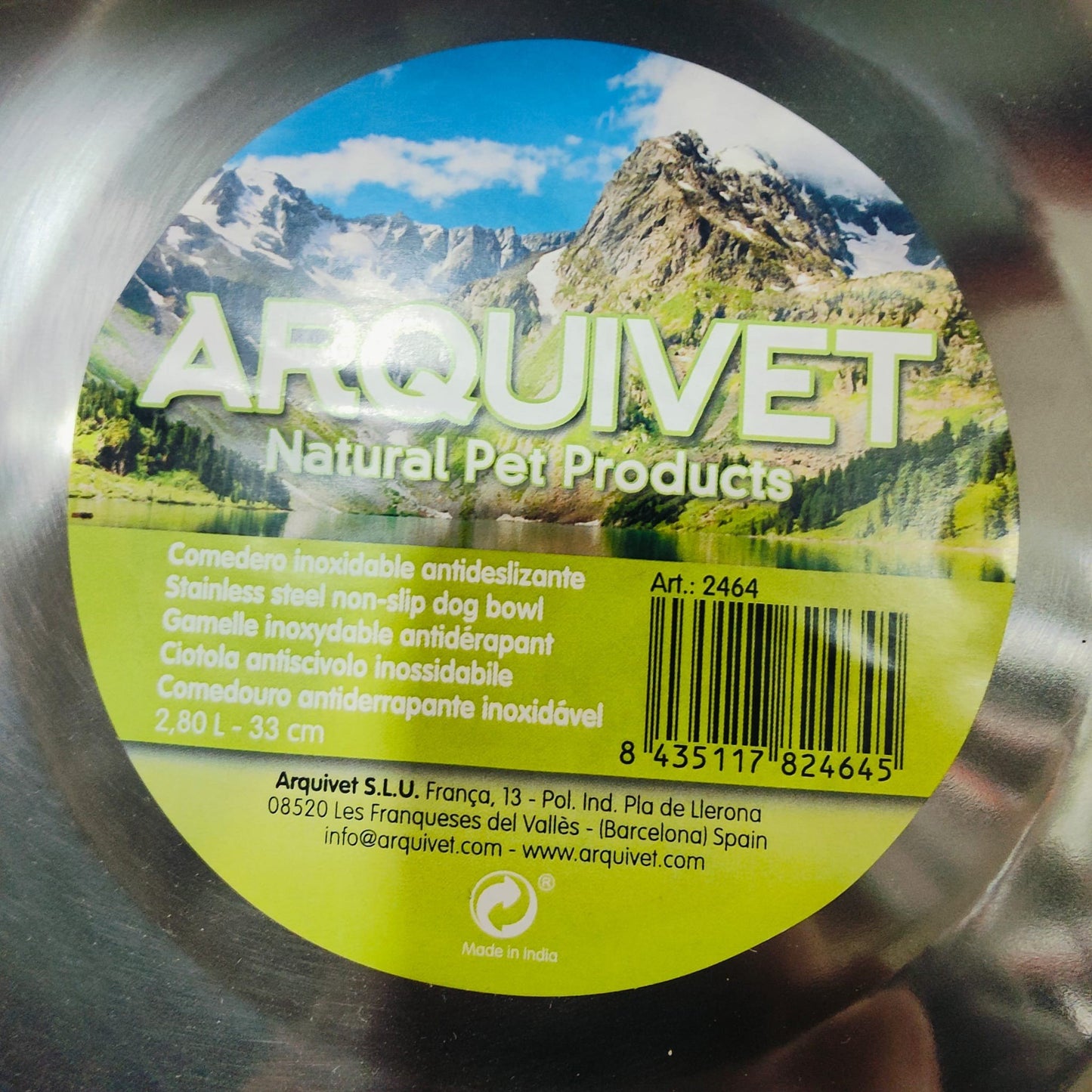 Comederos y Bebederos de Acero Inoxidable Antideslizantes Arquivet