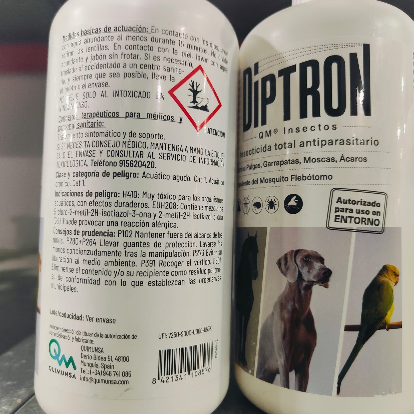Diptron Qm Insectos Caballo/perro Insecticida 1lt.