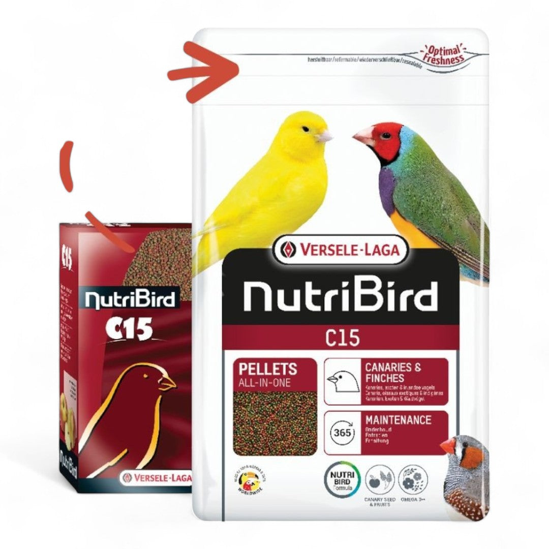 NutriBird C15 Versele-Laga para Pájaros