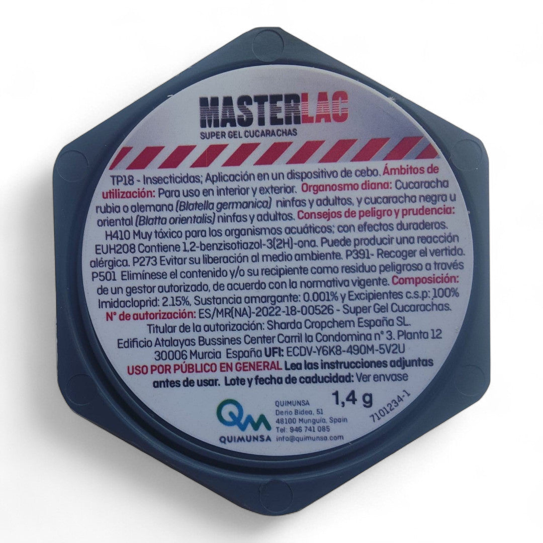 Masterlac Super Gel Trampa Cucarachas 2 X 1,4gr.