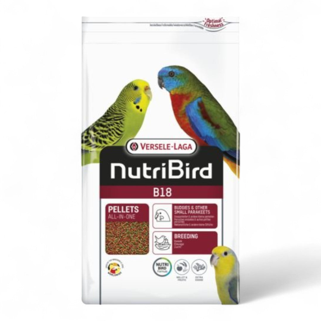 NutriBird B18 Cría 3 kg, 10 kg para Periquitos y Agapornis