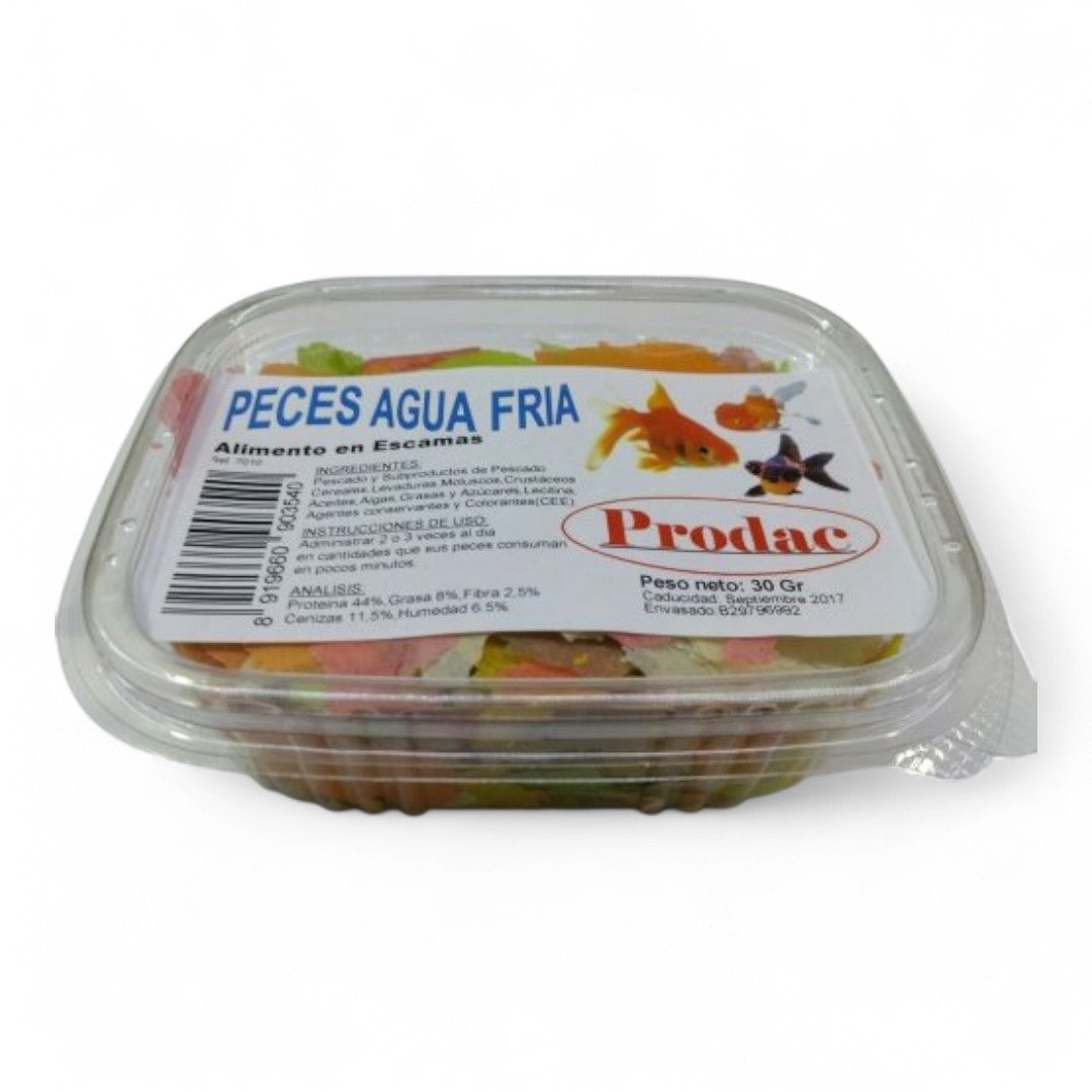 Prodac Alimento en Escamas para Peces de Agua Fría (30 g, 80 g, 1 kg, 5 kg)