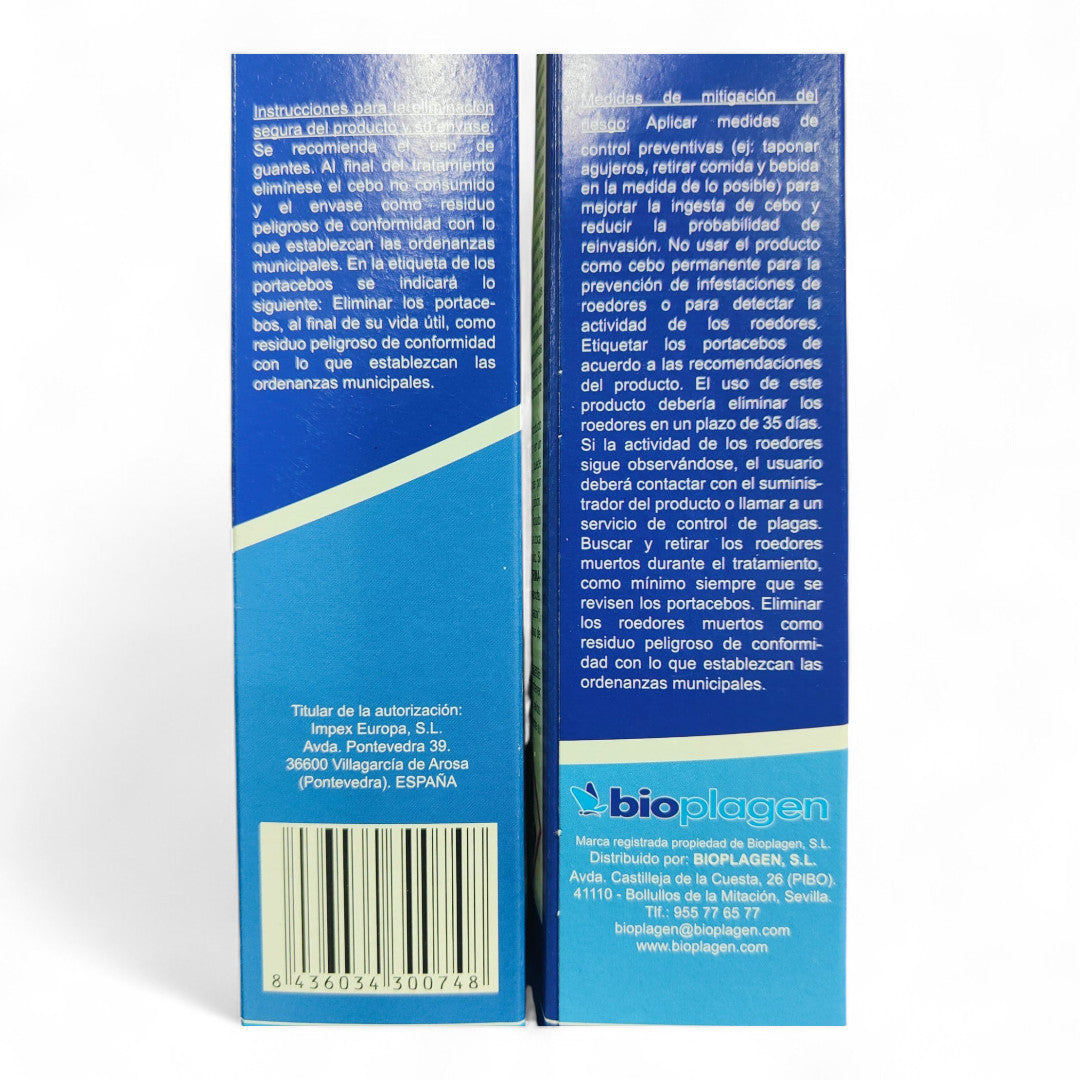 Raticida Ratigen Secure Cebo Fresco 150 Gr. Brodifacoun