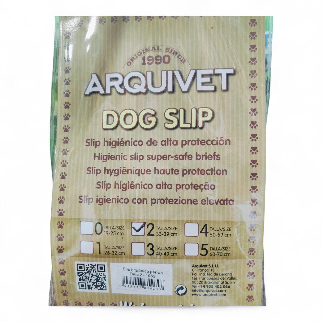 Slip Higiénico para Perras Arquivet
