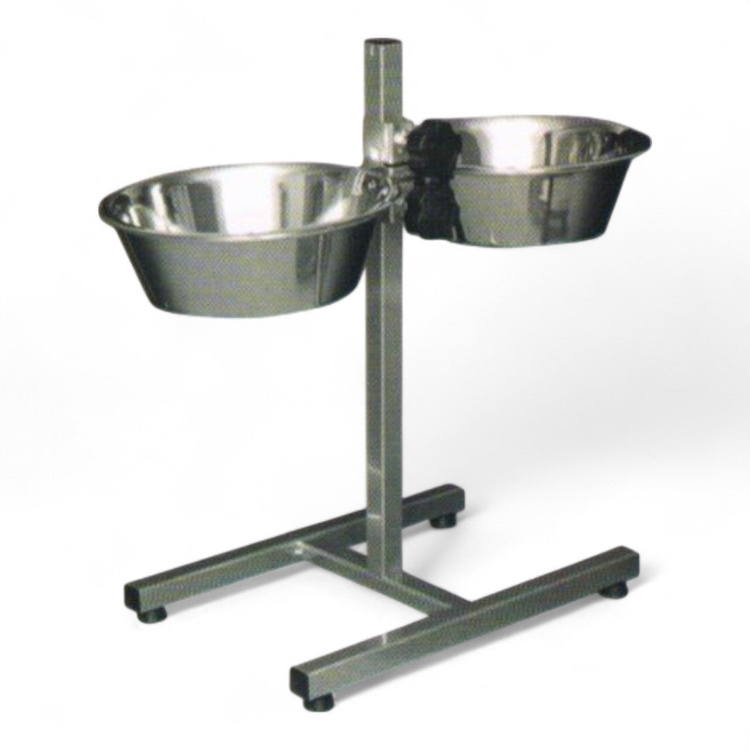Soporte Inoxidable con 2 Comederos para Perros Arquivet
