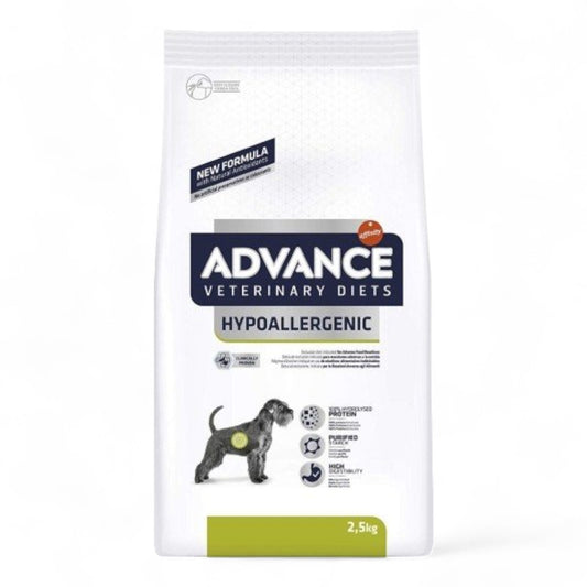 Advance Veterinary Diets Hypoallergenic 2.5 kg, 10 kg para Perros con Intolerancias Alimentarias