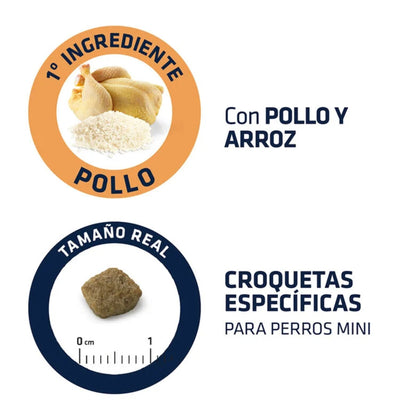 Advance Mini Adult Pollo y Arroz para Perros