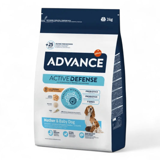 Advance Mother Dog & Initial 3 kg Alimento para Cachorros y Hembras Gestantes o Lactantes