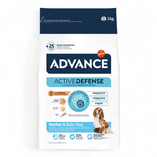 Advance Mother Dog & Initial 3 kg Alimento para Cachorros y Hembras Gestantes o Lactantes