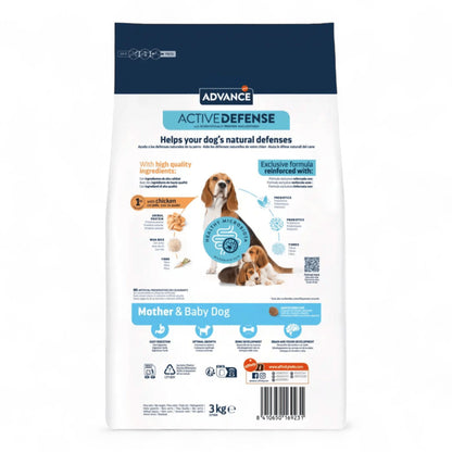 Advance Mother Dog & Initial 3 kg Alimento para Cachorros y Hembras Gestantes o Lactantes