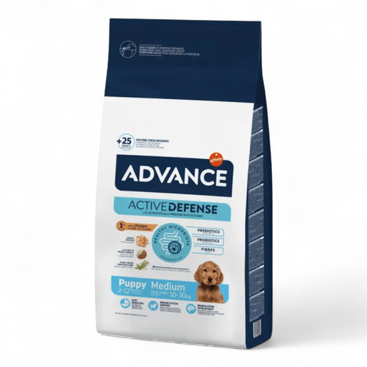 Advance Puppy Protect Medium 3 kg, 12 kg para Cachorros de Raza Mediana y Hembras Gestantes/Lactantes