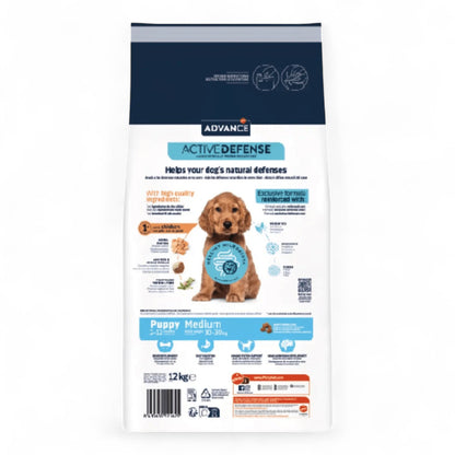Advance Puppy Protect Medium 3 kg, 12 kg para Cachorros de Raza Mediana y Hembras Gestantes/Lactantes