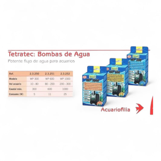 Bomba de Agua Tetra WP para Acuarios