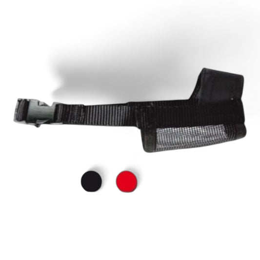 Nayeco Bozal Nylon Ajustable Acolchado Transpirable para Perros (Tallas S, M, L, XL, XXL, Negro)