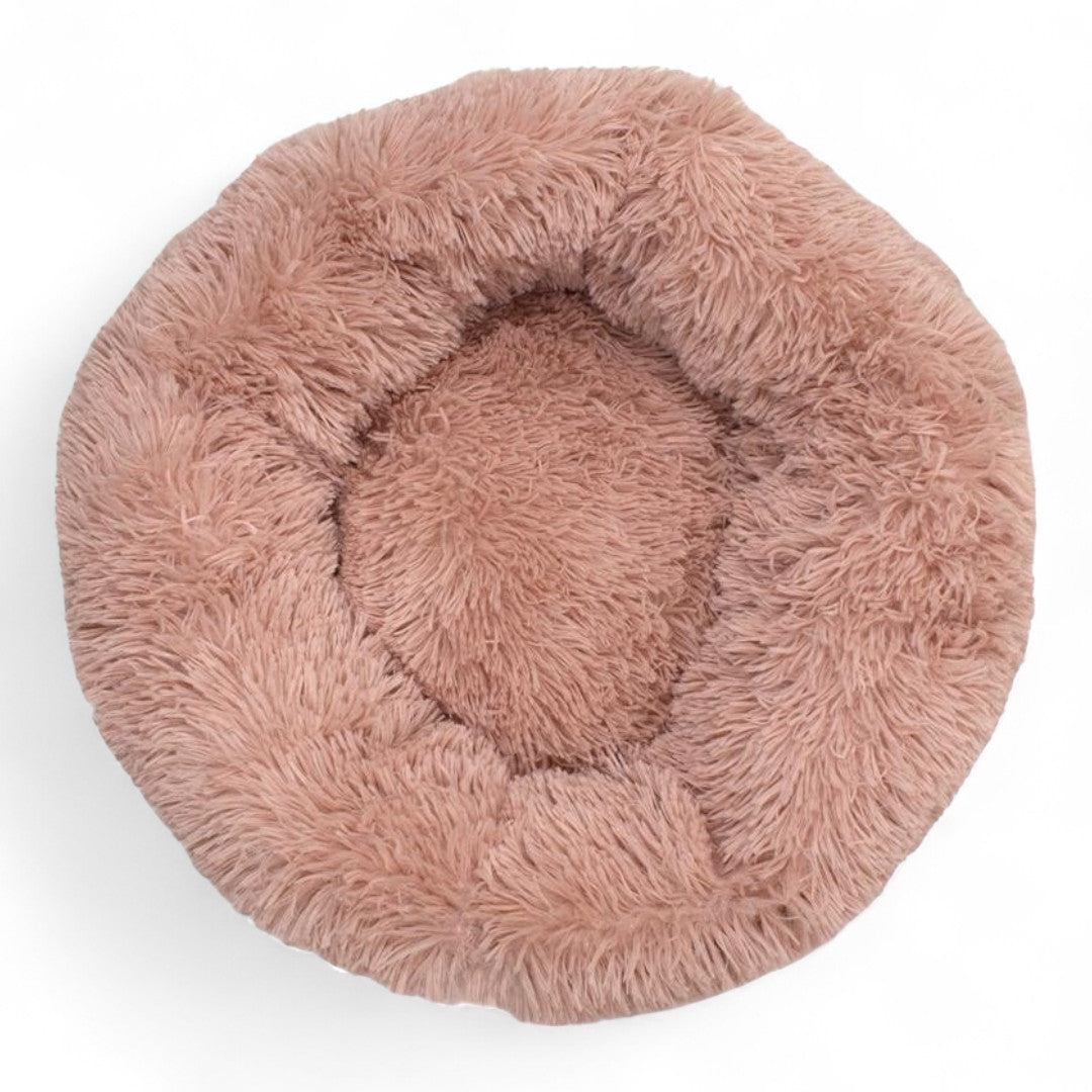 Cama Redonda para Perros Rosa Suave 50cm y 70cm – Acolchada, Antideslizante y Envasada al Vacío | Arquivet