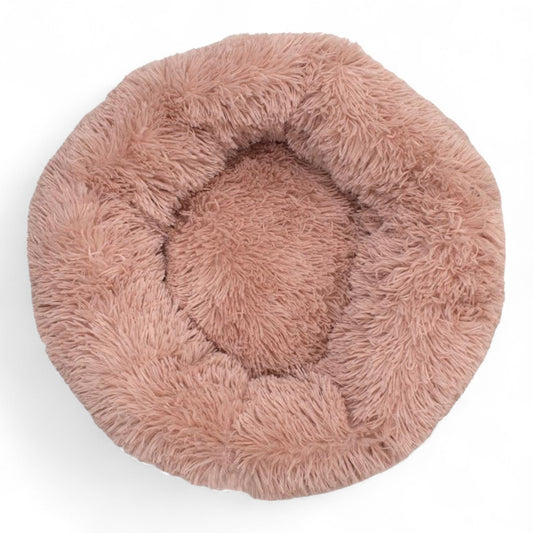 Cama Redonda para Perros Rosa Suave 50cm y 70cm – Acolchada, Antideslizante y Envasada al Vacío | Arquivet