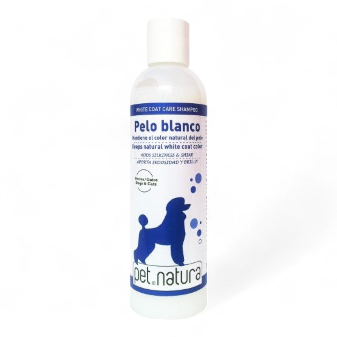Champú Pelo Blanco Pet Natura (250 ml, 750 ml, 5 L)