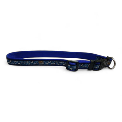 Collar Bull Hueso 15x250-380mm Azul y Rojo/Rojo