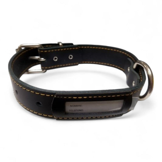 Collar Cuero Buzón Mabel para Perros