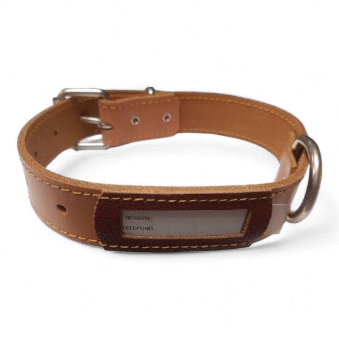Collar Cuero Buzón Mabel para Perros