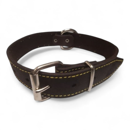 Collar Cuero Engrasado Mabel 45x2.5 cm y 50x2.5 cm