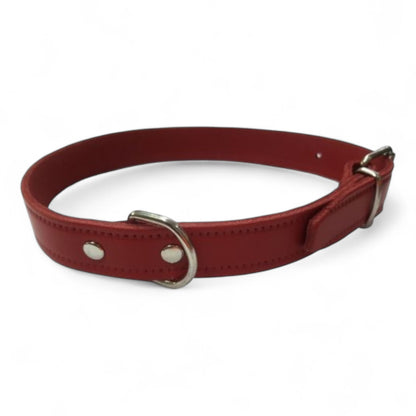 Collar Cuero Liso para Perros VMD